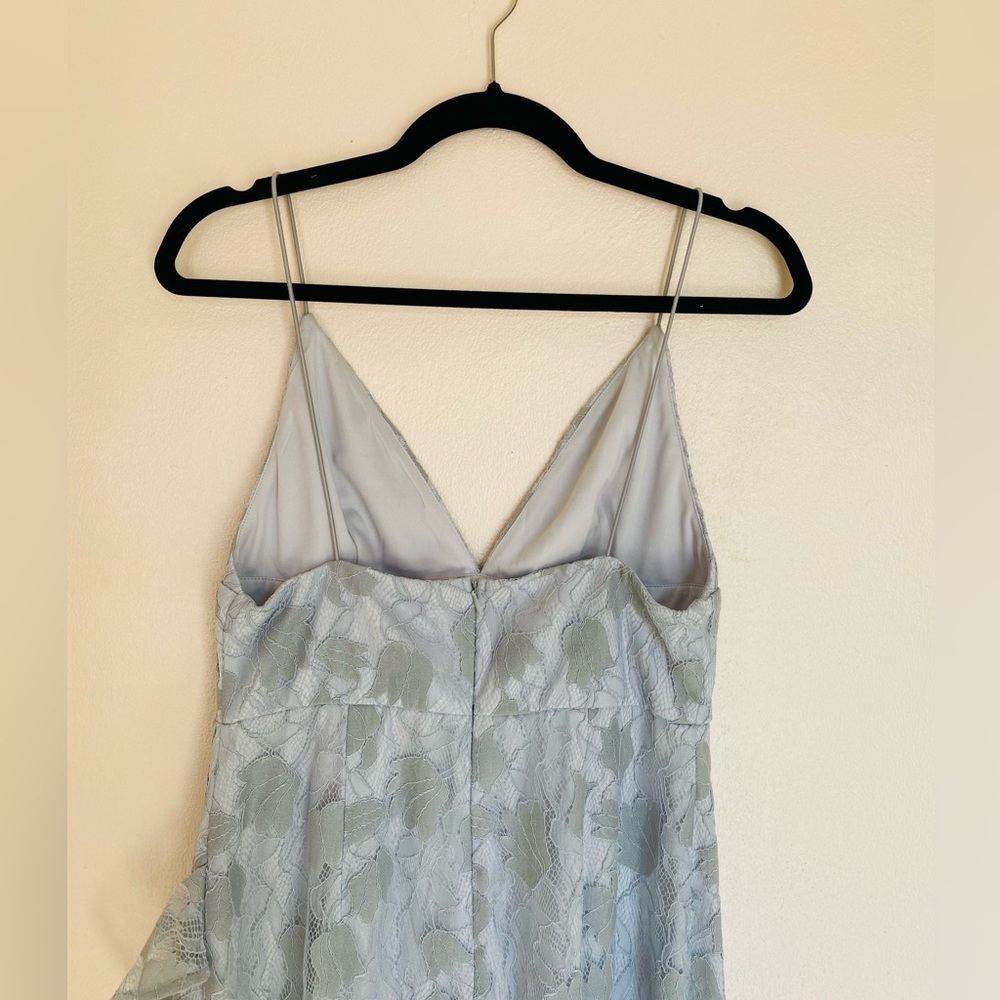 Showpo. Must Admit Mini Lace Dress in Blue - Picture 7 of 8